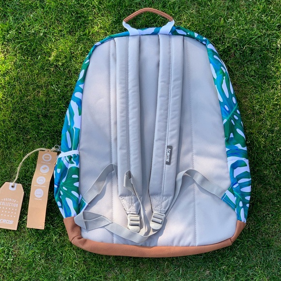 Green JanSport 18" Dakoda Backpack Travel Daypack - Picture 5 of 5